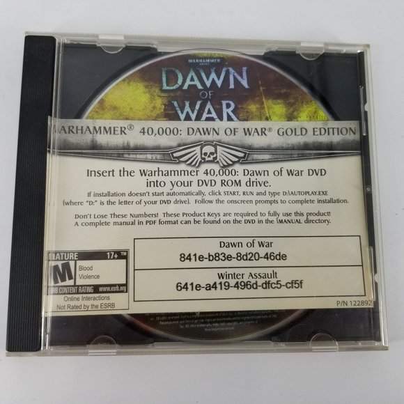 Warhammer 40K 40,000 Dawn of War Gold Edition Windows PC DVD CD Rom Game Fantasy - Picture 5 of 5